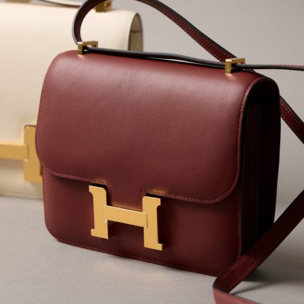 Hermès Constance 18 Epsom Rose Sakura Permabrass